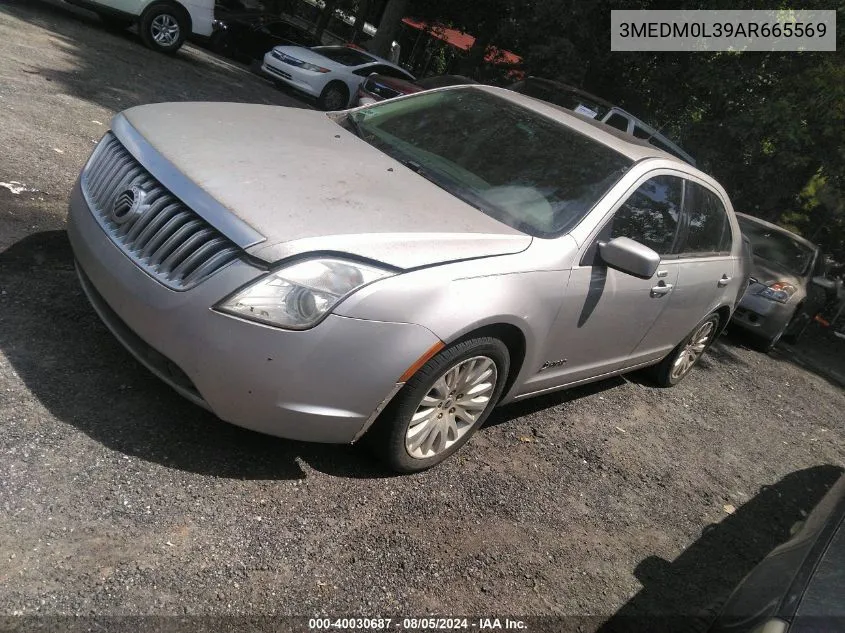 2010 Mercury Milan Hybrid VIN: 3MEDM0L39AR665569 Lot: 40030687