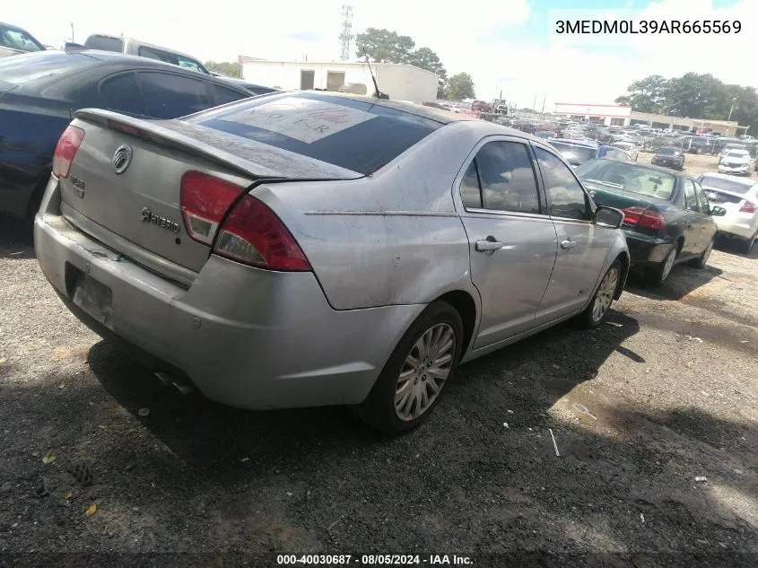 3MEDM0L39AR665569 2010 Mercury Milan Hybrid