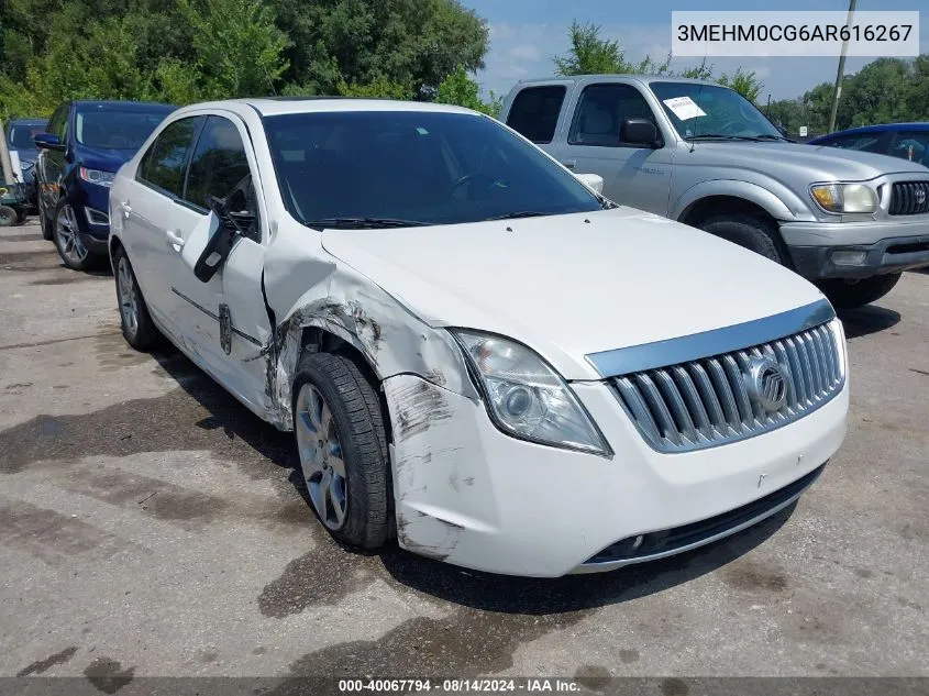 2010 Mercury Milan Premier VIN: 3MEHM0CG6AR616267 Lot: 40067794