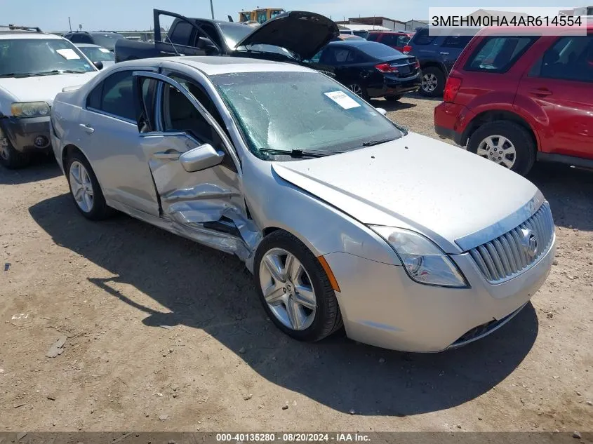 2010 Mercury Milan VIN: 3MEHM0HA4AR614554 Lot: 40135280