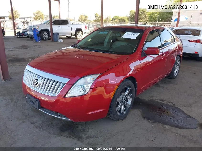 2010 Mercury Milan Premier VIN: 3MEHM0JA2AR631413 Lot: 40290393