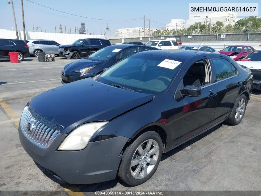 2010 Mercury Milan Premier VIN: 3MEHM0JG5AR614657 Lot: 40355114