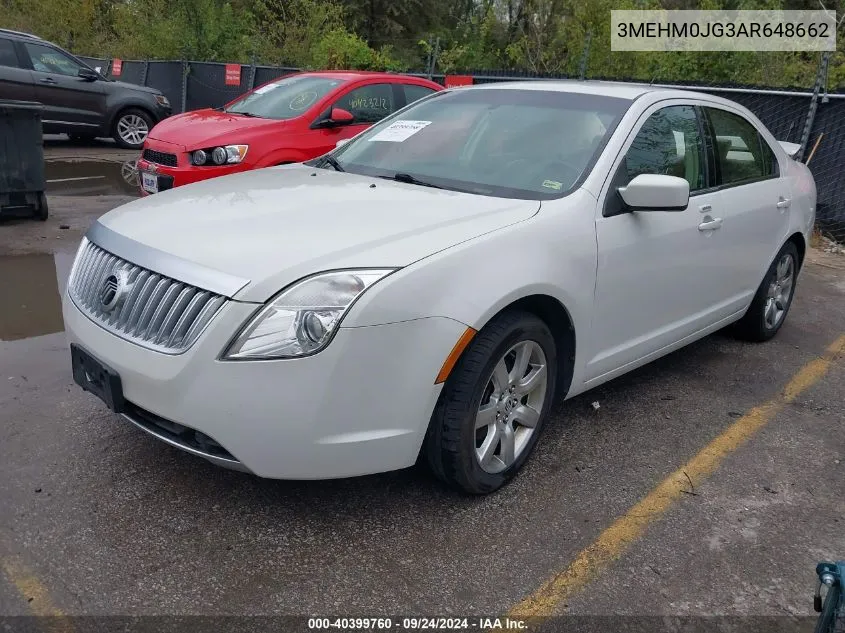 2010 Mercury Milan Premier VIN: 3MEHM0JG3AR648662 Lot: 40399760