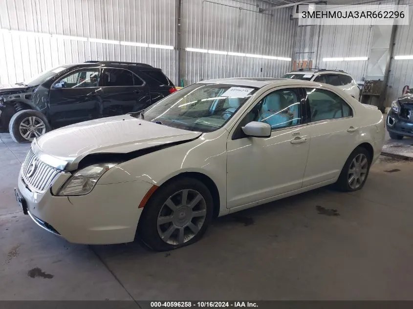 2010 Mercury Milan Premier VIN: 3MEHM0JA3AR662296 Lot: 40596258