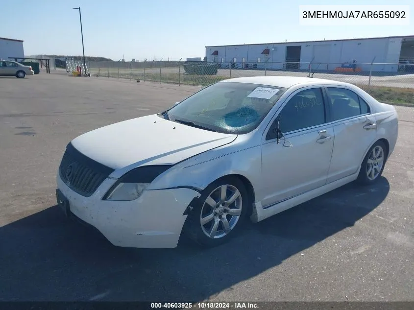 2010 Mercury Milan Premier VIN: 3MEHM0JA7AR655092 Lot: 40603925