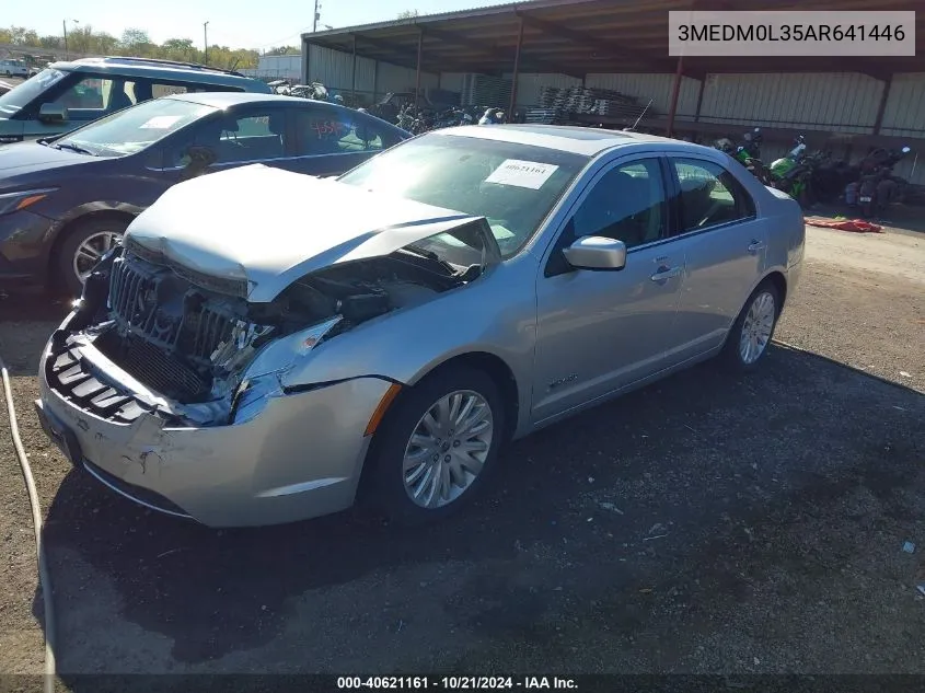 2010 Mercury Milan Hybrid VIN: 3MEDM0L35AR641446 Lot: 40621161