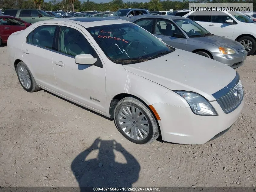 2010 Mercury Milan Hybrid VIN: 3MEDM0L32AR66236 Lot: 40715046