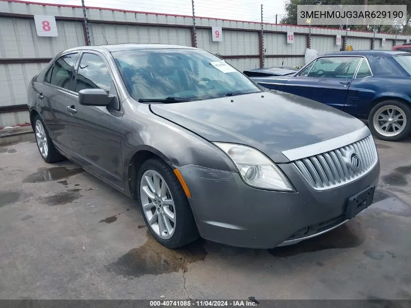 2010 Mercury Milan Premier VIN: 3MEHM0JG3AR629190 Lot: 40741085