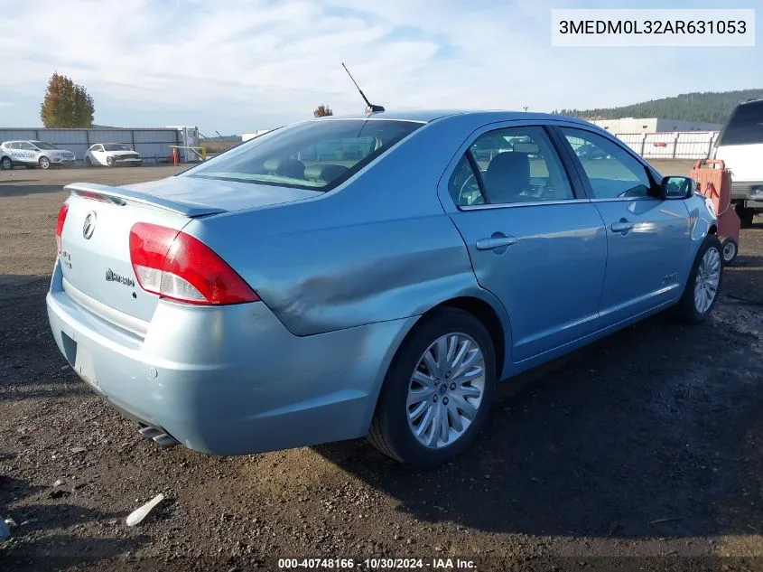 2010 Mercury Milan Hybrid VIN: 3MEDM0L32AR631053 Lot: 40748166