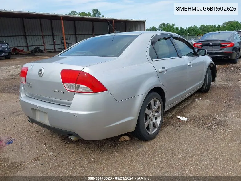 2011 Mercury Milan Premier VIN: 3MEHM0JG5BR602526 Lot: 39476520