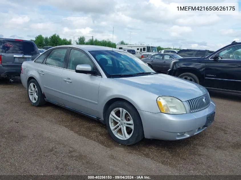 1MEFM42165G626175 2005 Mercury Montego Premier