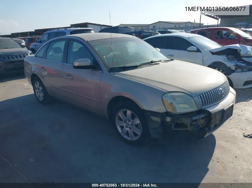 1MEFM40135G606677 2005 Mercury Montego Luxury