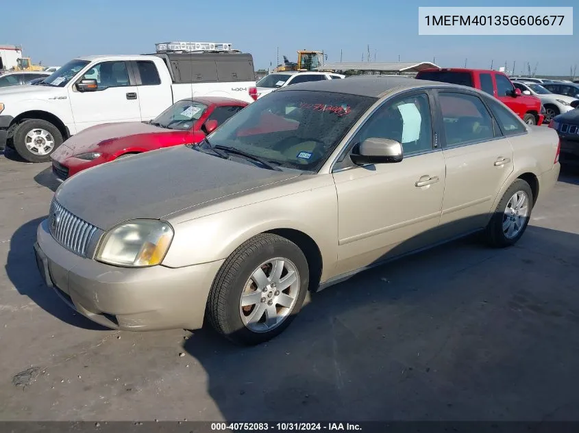 1MEFM40135G606677 2005 Mercury Montego Luxury