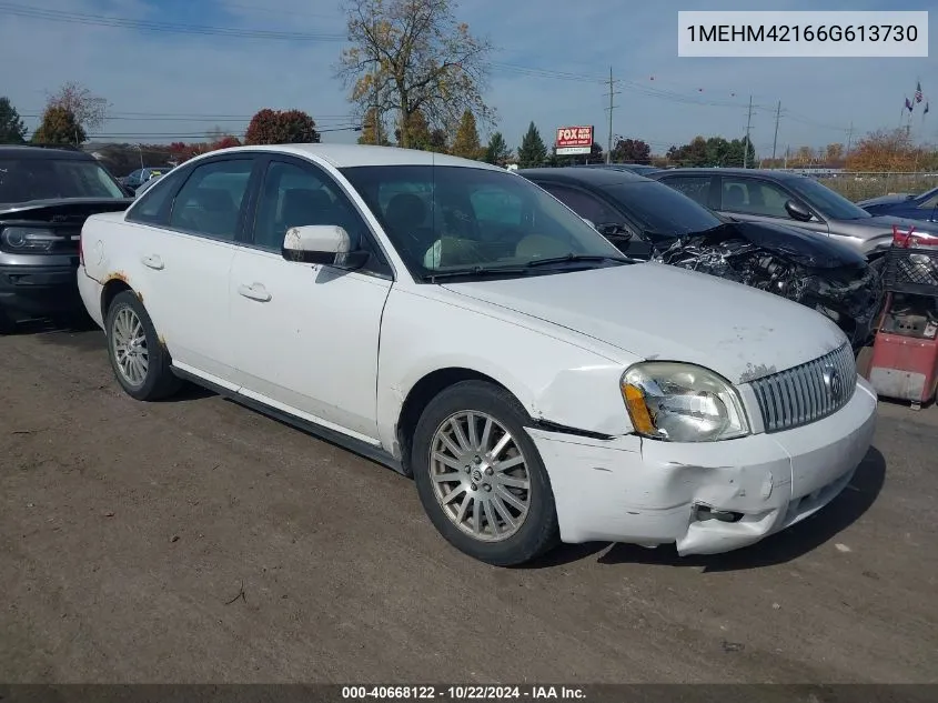 2006 Mercury Montego Premier VIN: 1MEHM42166G613730 Lot: 40668122