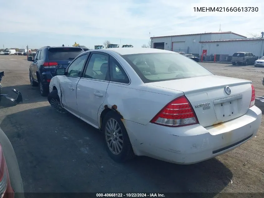 2006 Mercury Montego Premier VIN: 1MEHM42166G613730 Lot: 40668122