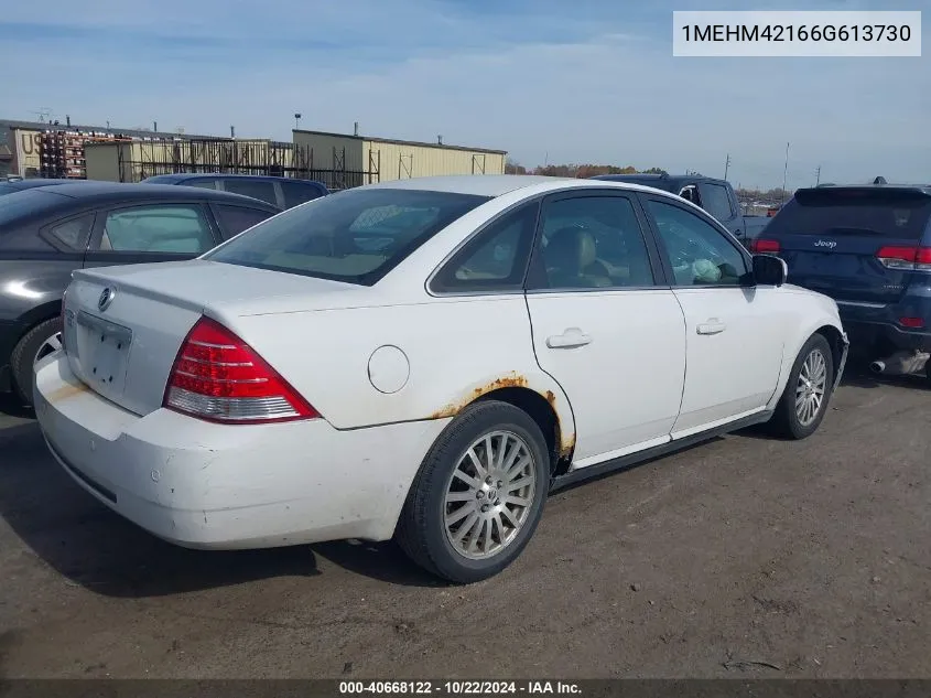 2006 Mercury Montego Premier VIN: 1MEHM42166G613730 Lot: 40668122