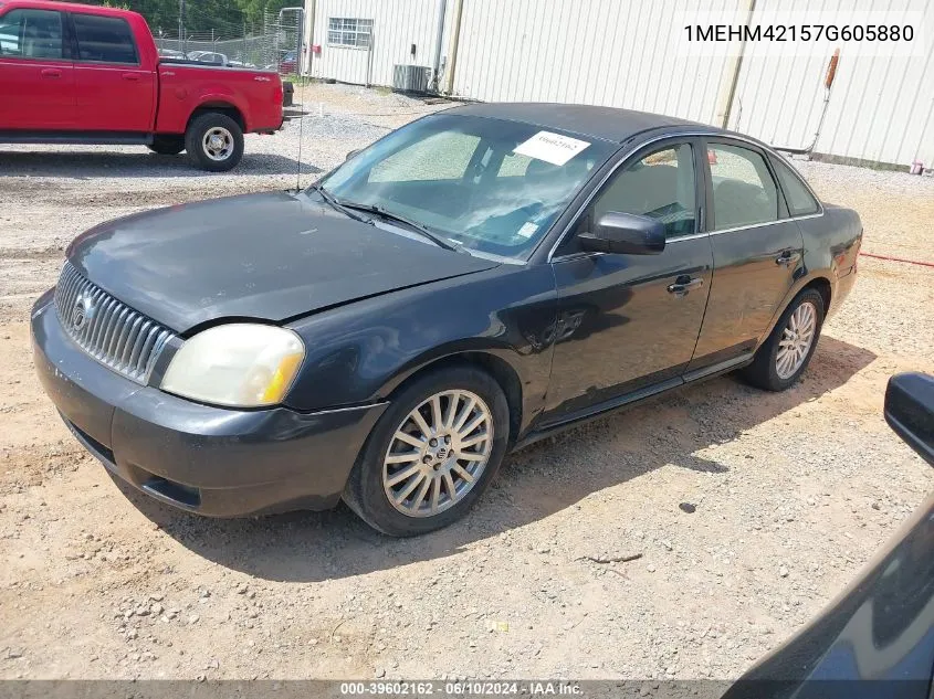 2007 Mercury Montego Premier VIN: 1MEHM42157G605880 Lot: 39602162