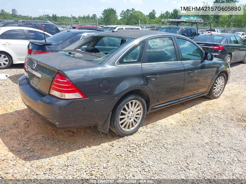 2007 Mercury Montego Premier VIN: 1MEHM42157G605880 Lot: 39602162