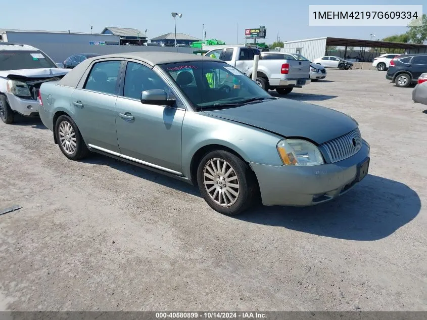 2007 Mercury Montego Premier VIN: 1MEHM42197G609334 Lot: 40580899