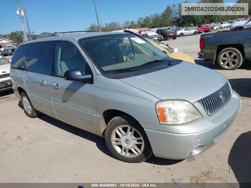 2004 Mercury Monterey VIN: 2MRDA20204BJ00306 Lot: 40440993