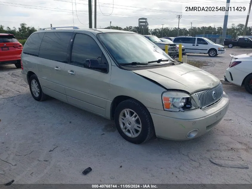 2MRDA20254BJ11429 2004 Mercury Monterey