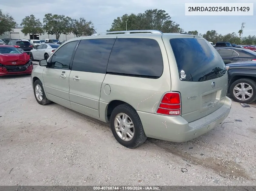 2MRDA20254BJ11429 2004 Mercury Monterey