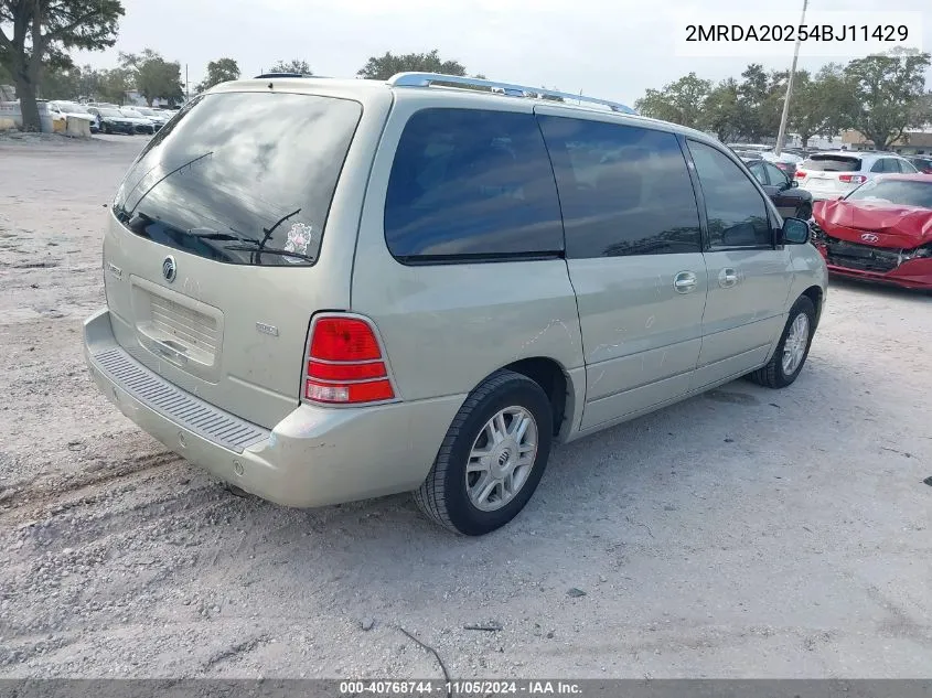 2MRDA20254BJ11429 2004 Mercury Monterey