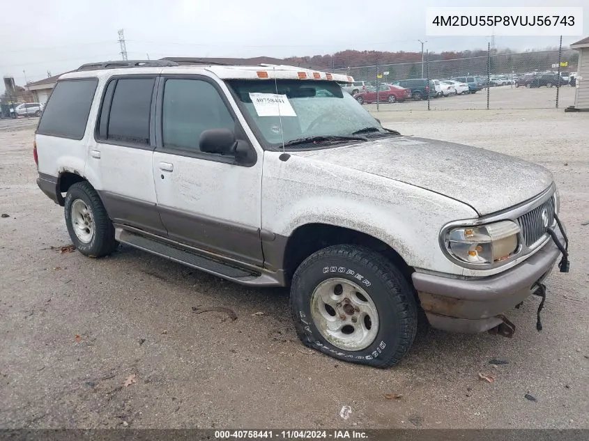 1997 Mercury Mountaineer VIN: 4M2DU55P8VUJ56743 Lot: 40758441