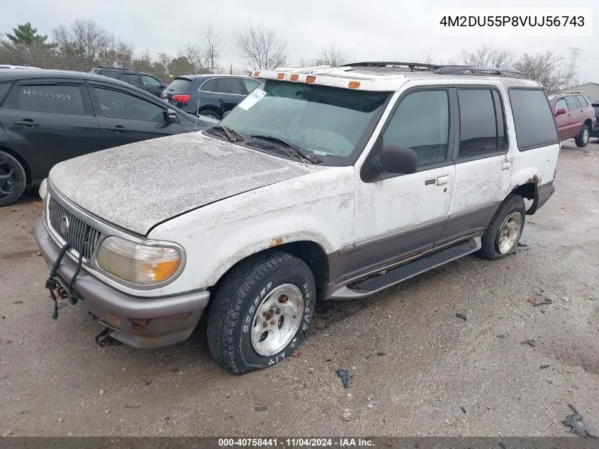 1997 Mercury Mountaineer VIN: 4M2DU55P8VUJ56743 Lot: 40758441