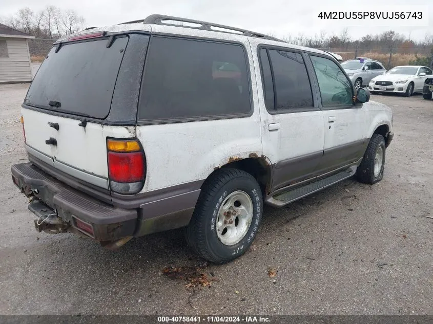 1997 Mercury Mountaineer VIN: 4M2DU55P8VUJ56743 Lot: 40758441