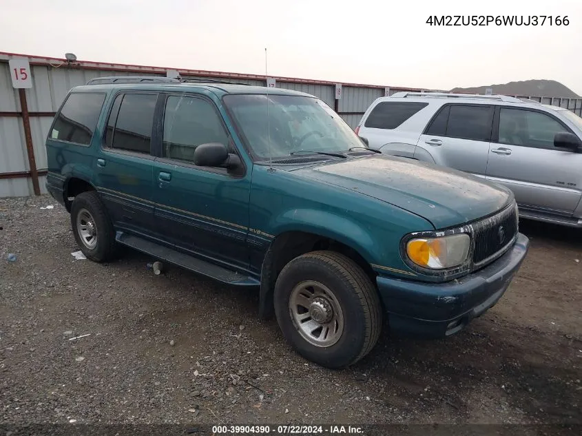 1998 Mercury Mountaineer VIN: 4M2ZU52P6WUJ37166 Lot: 39904390