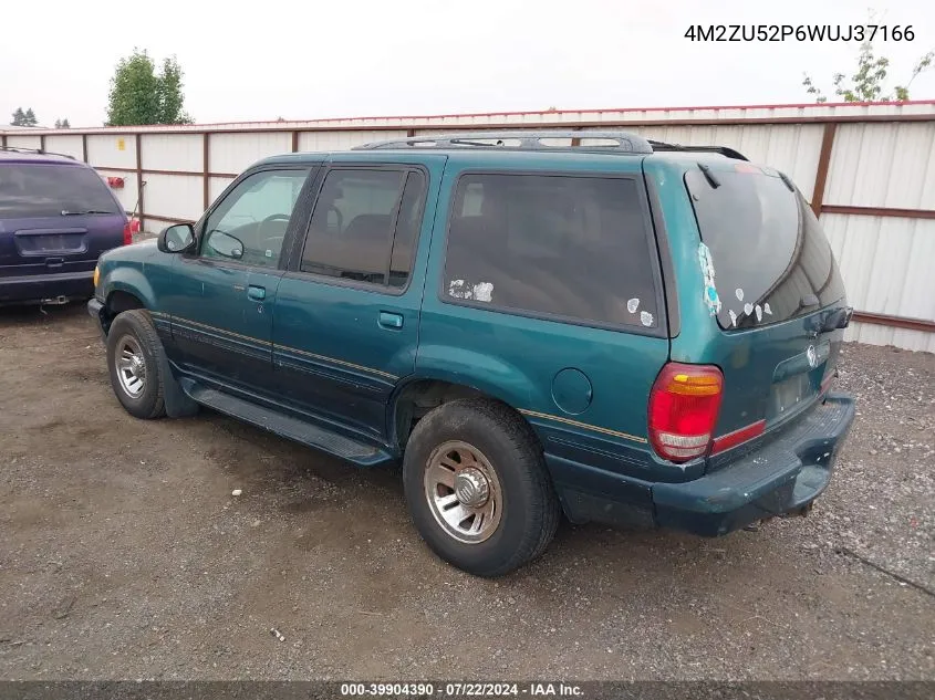 1998 Mercury Mountaineer VIN: 4M2ZU52P6WUJ37166 Lot: 40711982