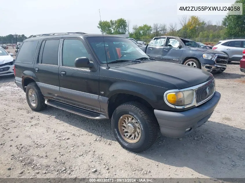 1998 Mercury Mountaineer VIN: 4M2ZU55PXWUJ24058 Lot: 40330373