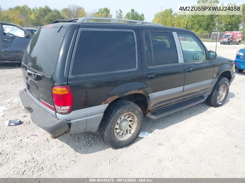 4M2ZU55PXWUJ24058 1998 Mercury Mountaineer