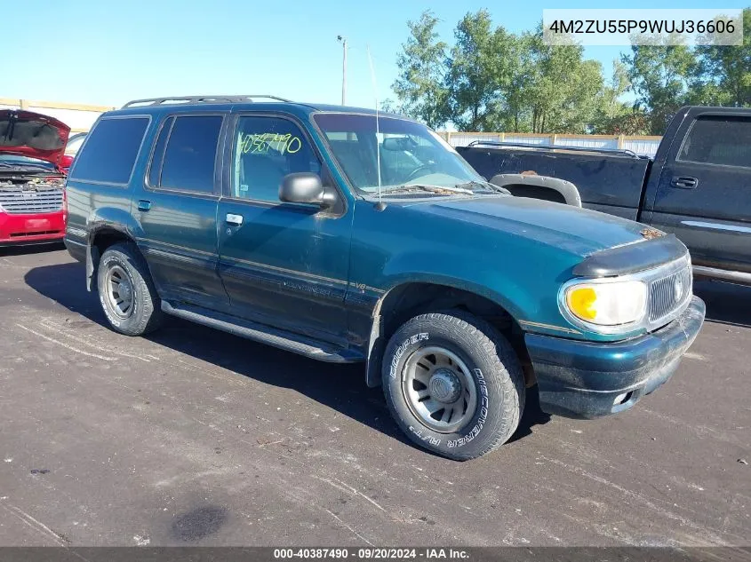 1998 Mercury Mountaineer VIN: 4M2ZU55P9WUJ36606 Lot: 40387490