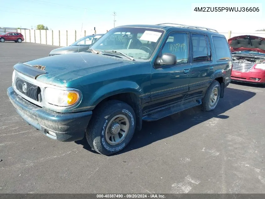 1998 Mercury Mountaineer VIN: 4M2ZU55P9WUJ36606 Lot: 40387490