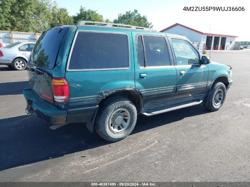 1998 Mercury Mountaineer VIN: 4M2ZU55P9WUJ36606 Lot: 40387490