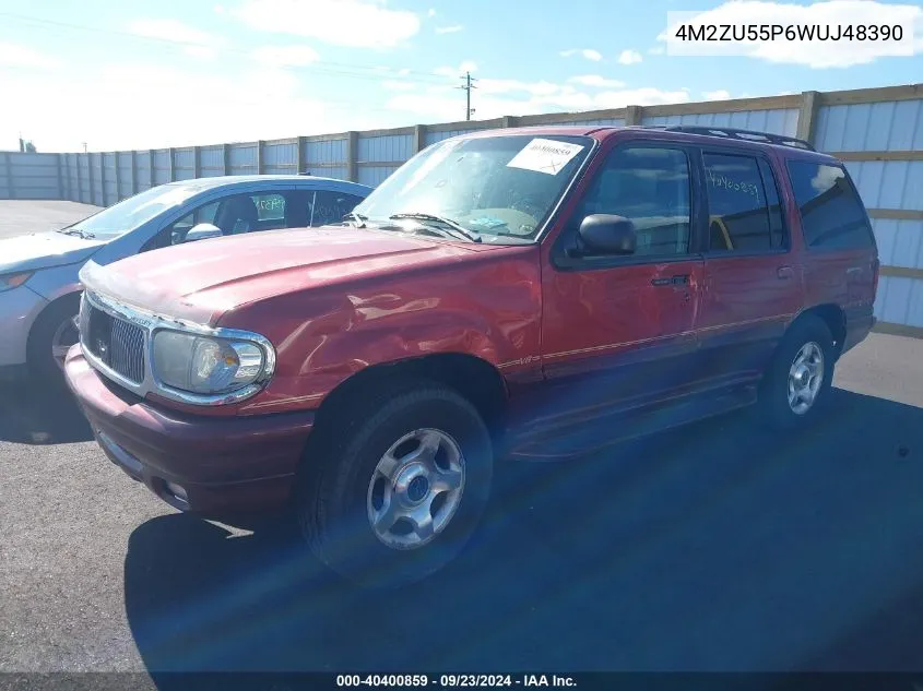 1998 Mercury Mountaineer VIN: 4M2ZU55P6WUJ48390 Lot: 40400859