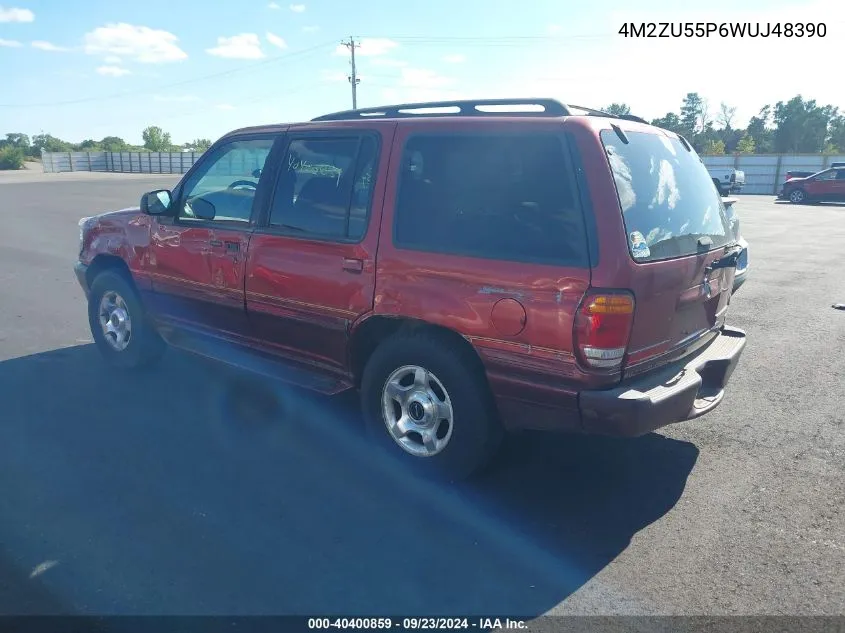 1998 Mercury Mountaineer VIN: 4M2ZU55P6WUJ48390 Lot: 40400859