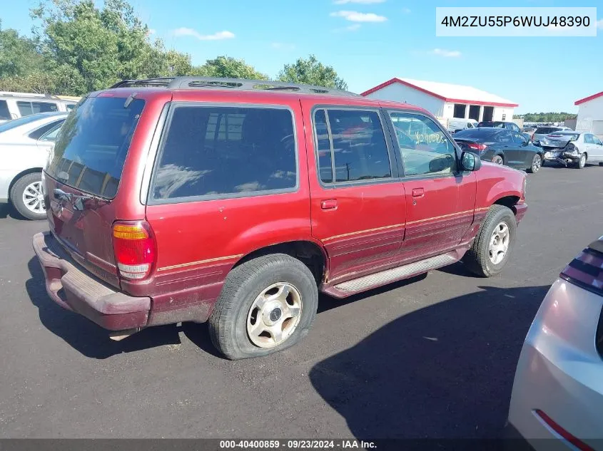 1998 Mercury Mountaineer VIN: 4M2ZU55P6WUJ48390 Lot: 40400859