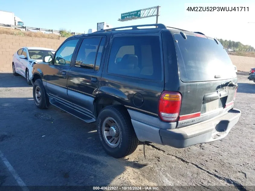 1998 Mercury Mountaineer VIN: 4M2ZU52P3WUJ41711 Lot: 40622927