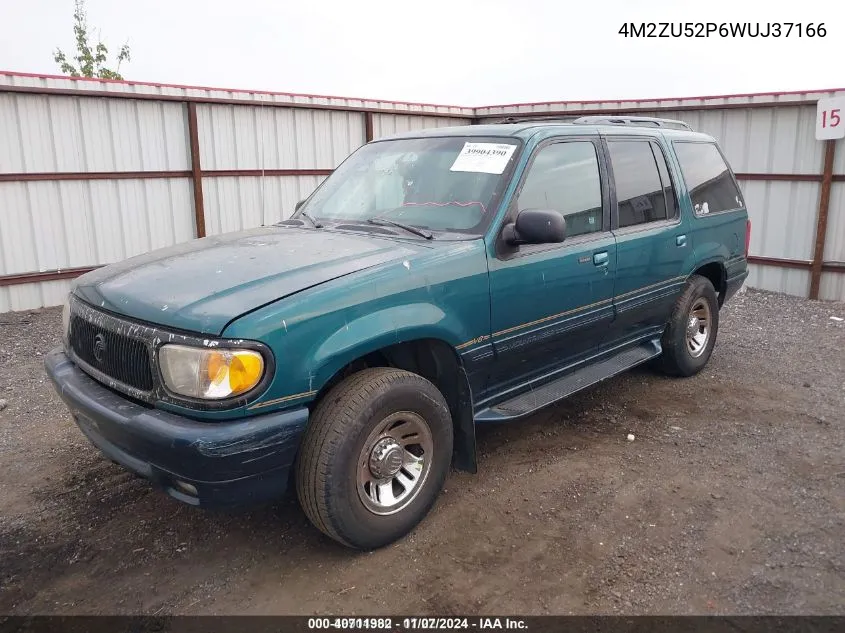 1998 Mercury Mountaineer VIN: 4M2ZU52P6WUJ37166 Lot: 40711982