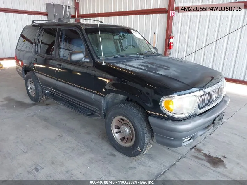 1998 Mercury Mountaineer VIN: 4M2ZU55P4WUJ50705 Lot: 40788745