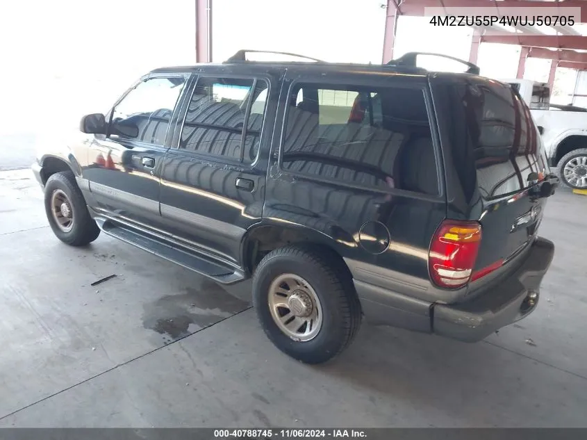 1998 Mercury Mountaineer VIN: 4M2ZU55P4WUJ50705 Lot: 40788745