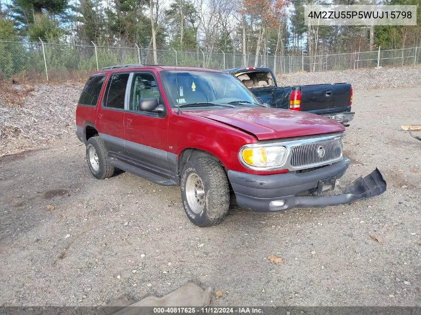 4M2ZU55P5WUJ15798 1998 Mercury Mountaineer