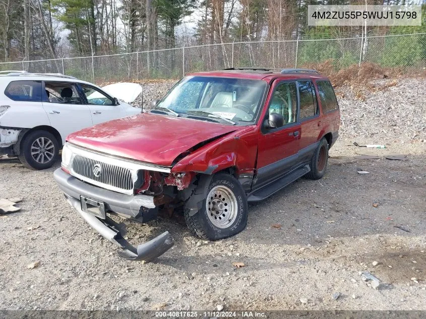 4M2ZU55P5WUJ15798 1998 Mercury Mountaineer