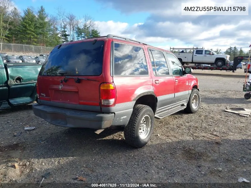 4M2ZU55P5WUJ15798 1998 Mercury Mountaineer