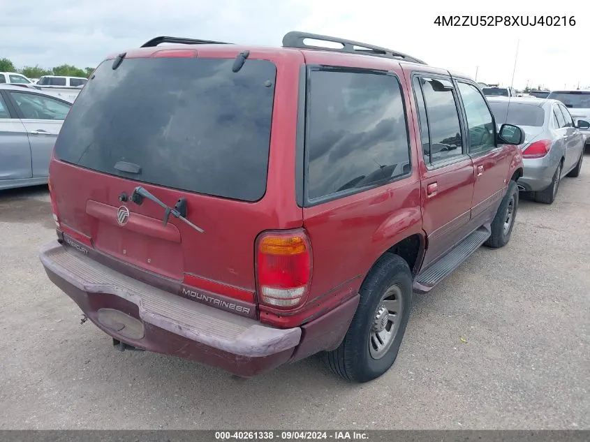 4M2ZU52P8XUJ40216 1999 Mercury Mountaineer