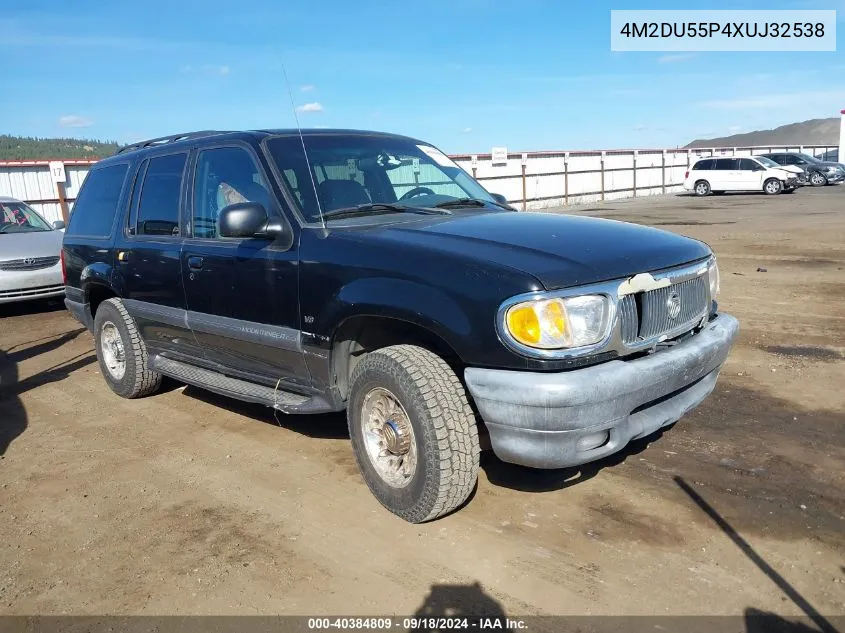 1999 Mercury Mountaineer VIN: 4M2DU55P4XUJ32538 Lot: 40384809