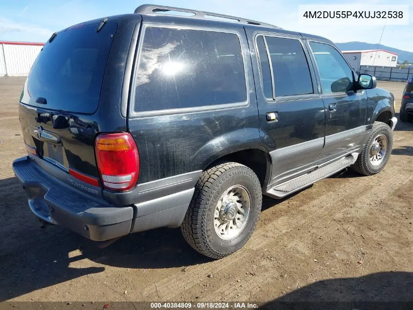 1999 Mercury Mountaineer VIN: 4M2DU55P4XUJ32538 Lot: 40384809